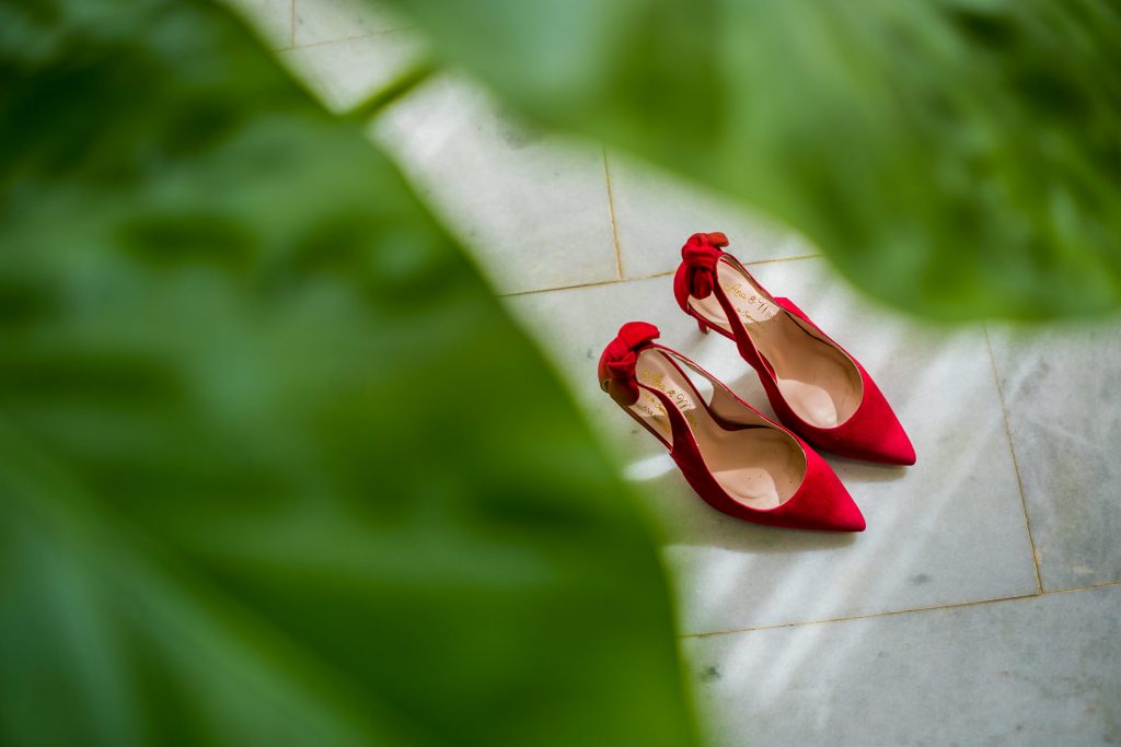 Zapatos de novia rojos
